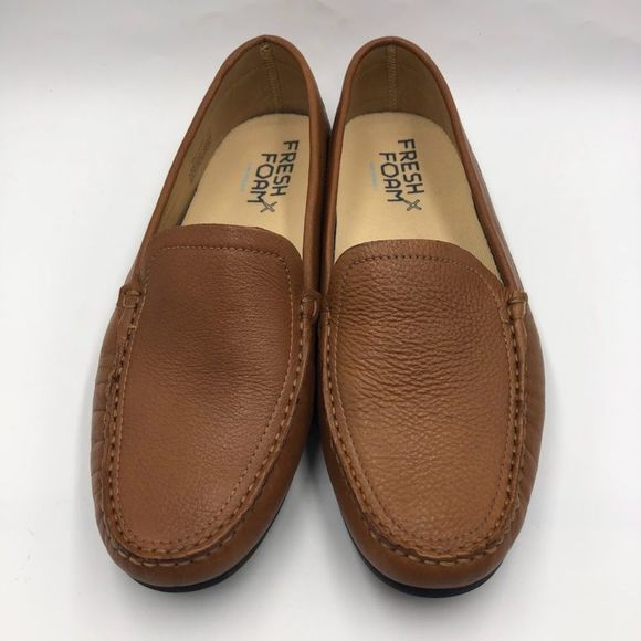 Driver Club USA Men's Brown Leather Slip On Loafers Comfort Shoes Size 11 - Picture 12 of 12